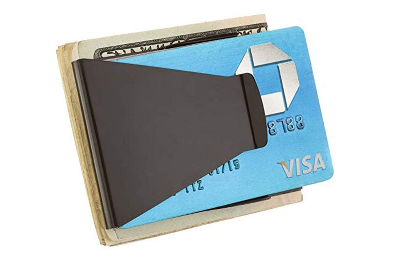 HONB Money Clip Credit Card Holder Father's Gift (Double sided Black) - Image 2